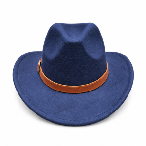 SKU 17004 — chapéu cowboy de aba média com fita