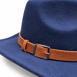 SKU 17004 — chapéu cowboy de aba média com fita