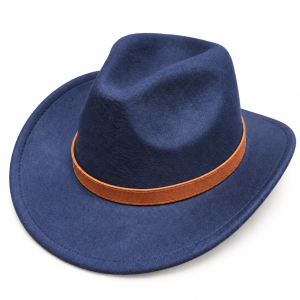 SKU 17004 — chapéu cowboy de aba média com fita